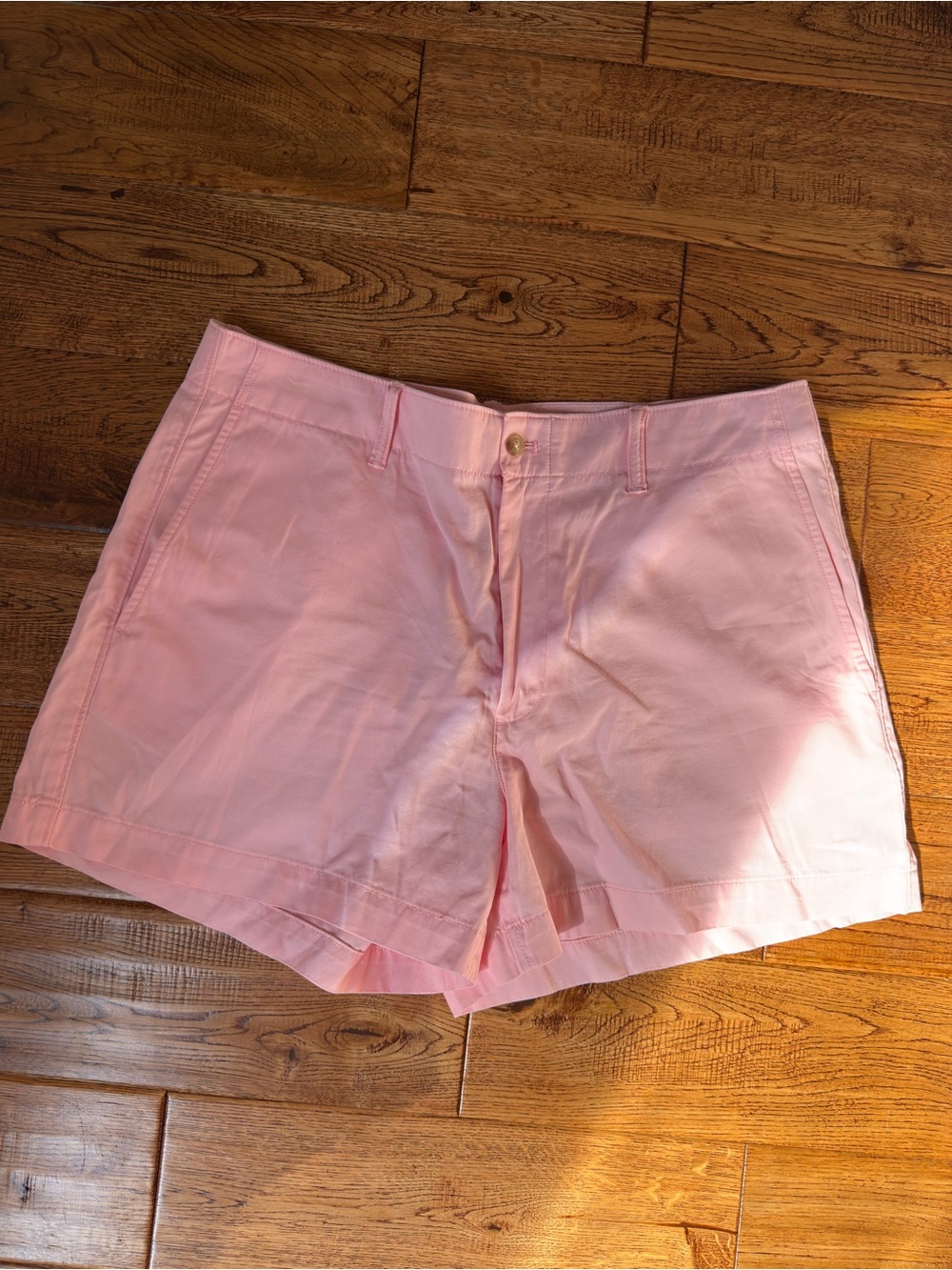 Ralph Lauren Light Pink High-Waist Shorts